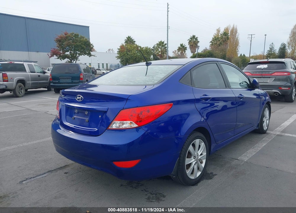 2012 HYUNDAI ACCENT GLS VIN: KMHCU4AE9CU226453