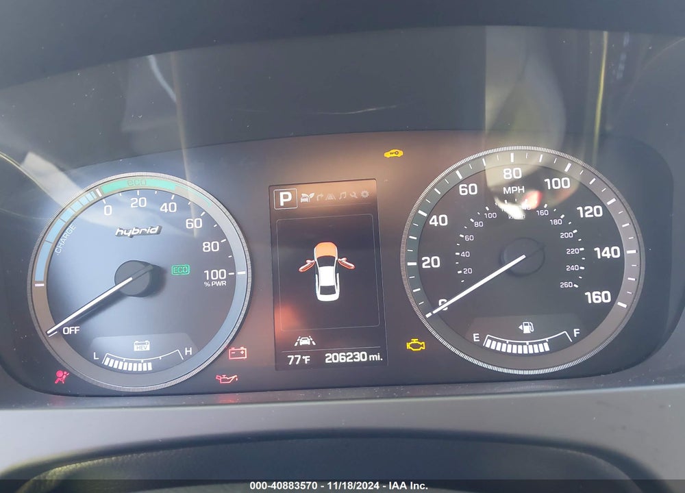 2016 HYUNDAI SONATA HYBRID LIMITED VIN: KMHE34L16GA010508