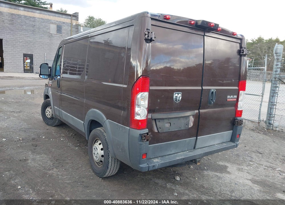 2017 RAM PROMASTER 1500 LOW ROOF 118 WB VIN: 3C6TRVNG1HE520126
