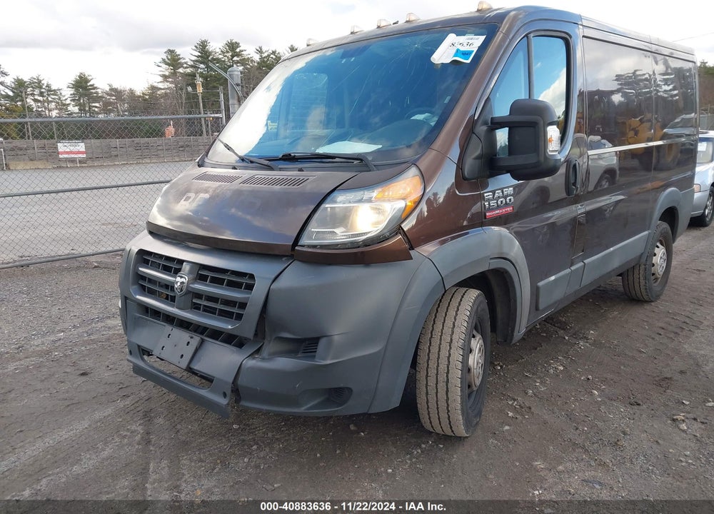 2017 RAM PROMASTER 1500 LOW ROOF 118 WB VIN: 3C6TRVNG1HE520126