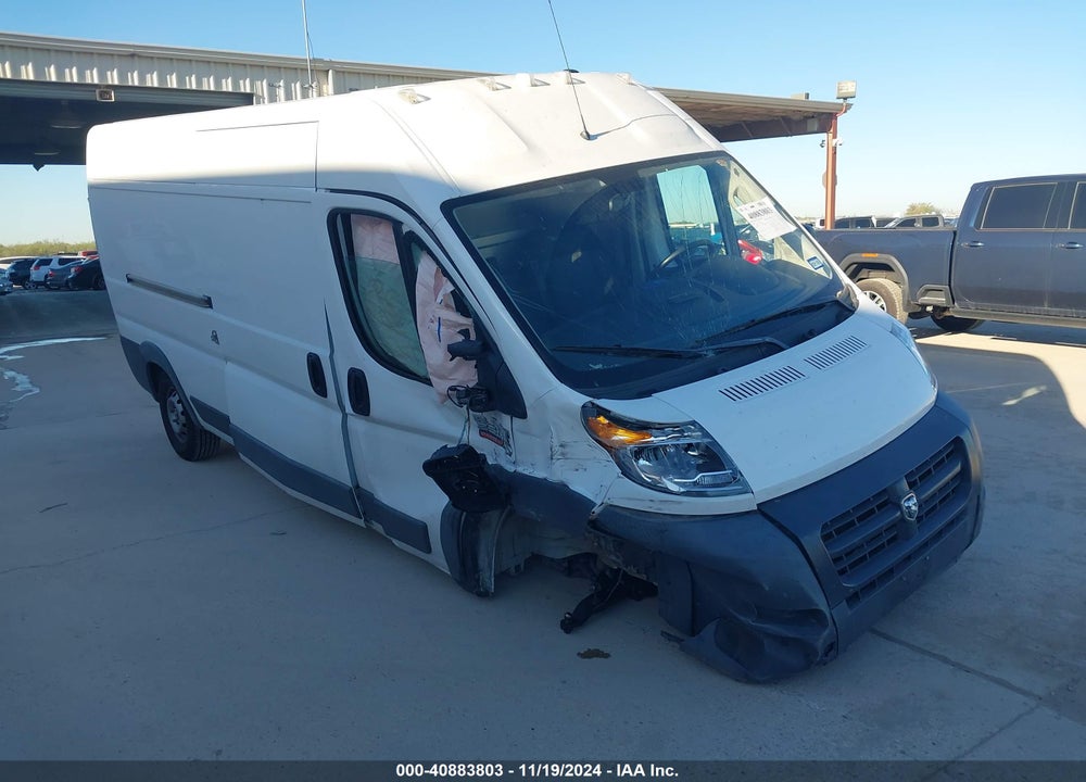 2018 RAM PROMASTER 2500 HIGH ROOF 159 WB VIN: 3C6TRVDG6JE136284