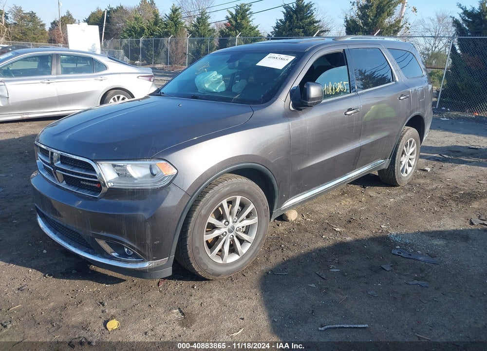 2017 DODGE DURANGO SXT AWD VIN: 1C4RDJAG2HC806882