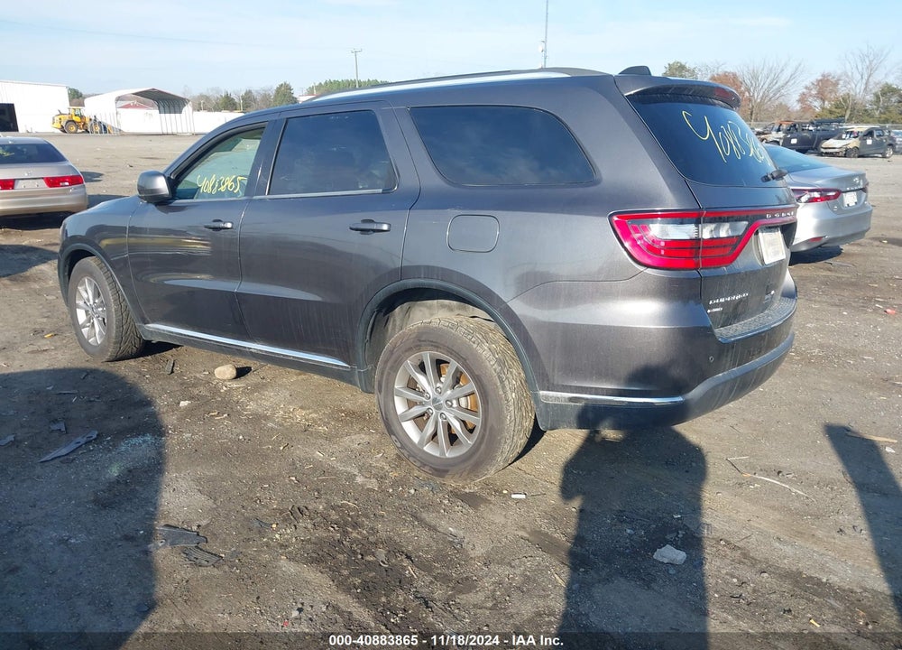 2017 DODGE DURANGO SXT AWD VIN: 1C4RDJAG2HC806882