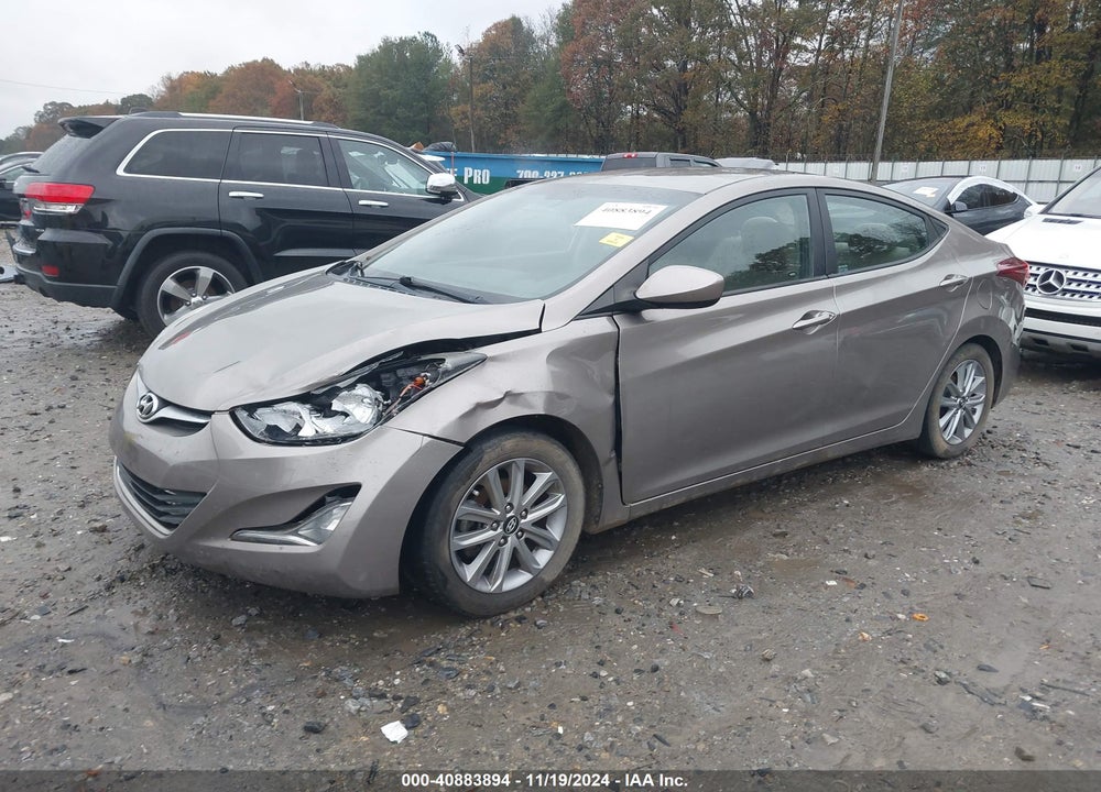 2014 HYUNDAI ELANTRA SE VIN: 5NPDH4AE7EH493276