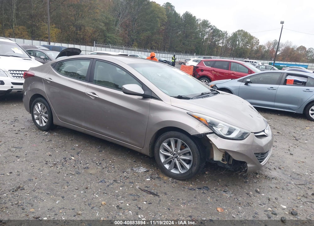 2014 HYUNDAI ELANTRA SE VIN: 5NPDH4AE7EH493276