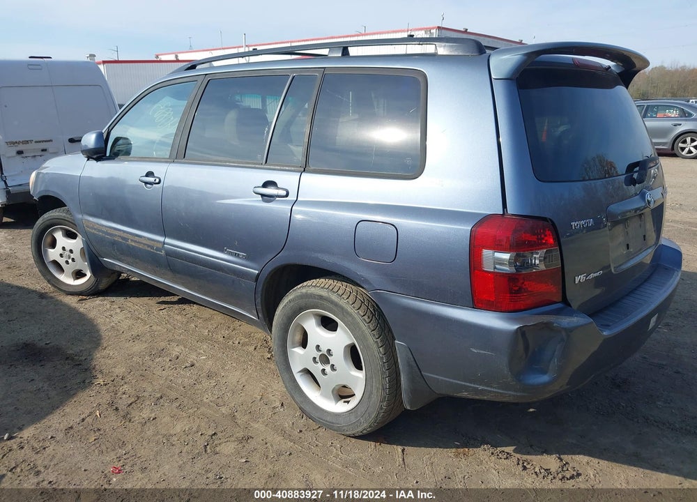2007 TOYOTA HIGHLANDER LIMITED V6 VIN: JTEEP21A370221232