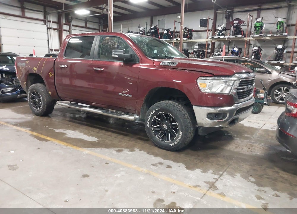 2019 RAM 1500 BIG HORN/LONE STAR 4X4 5'7 BOX VIN: 1C6SRFFT0KN687710