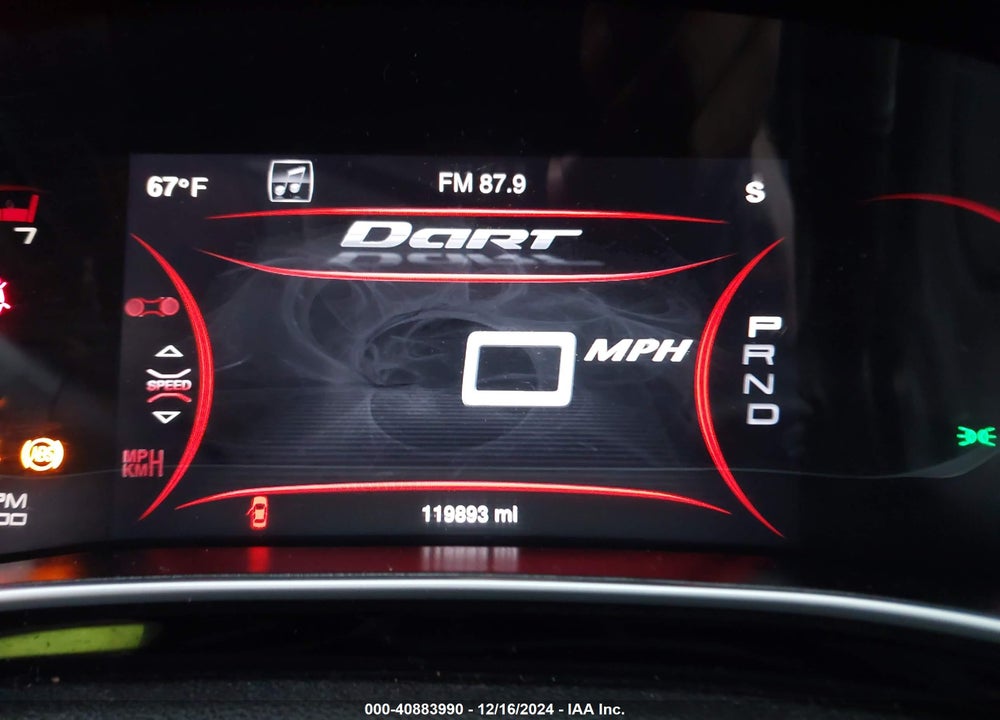 2013 DODGE DART LIMITED VIN: 1C3CDFCH3DD316095