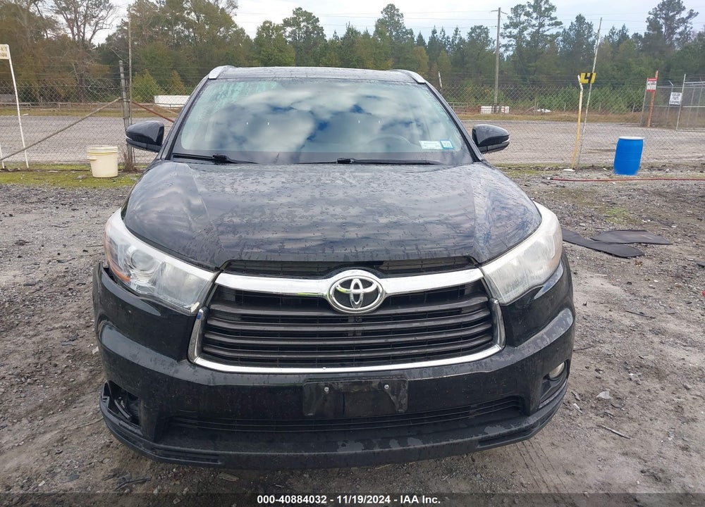 2015 TOYOTA HIGHLANDER XLE V6 VIN: 5TDJKRFH5FS086363