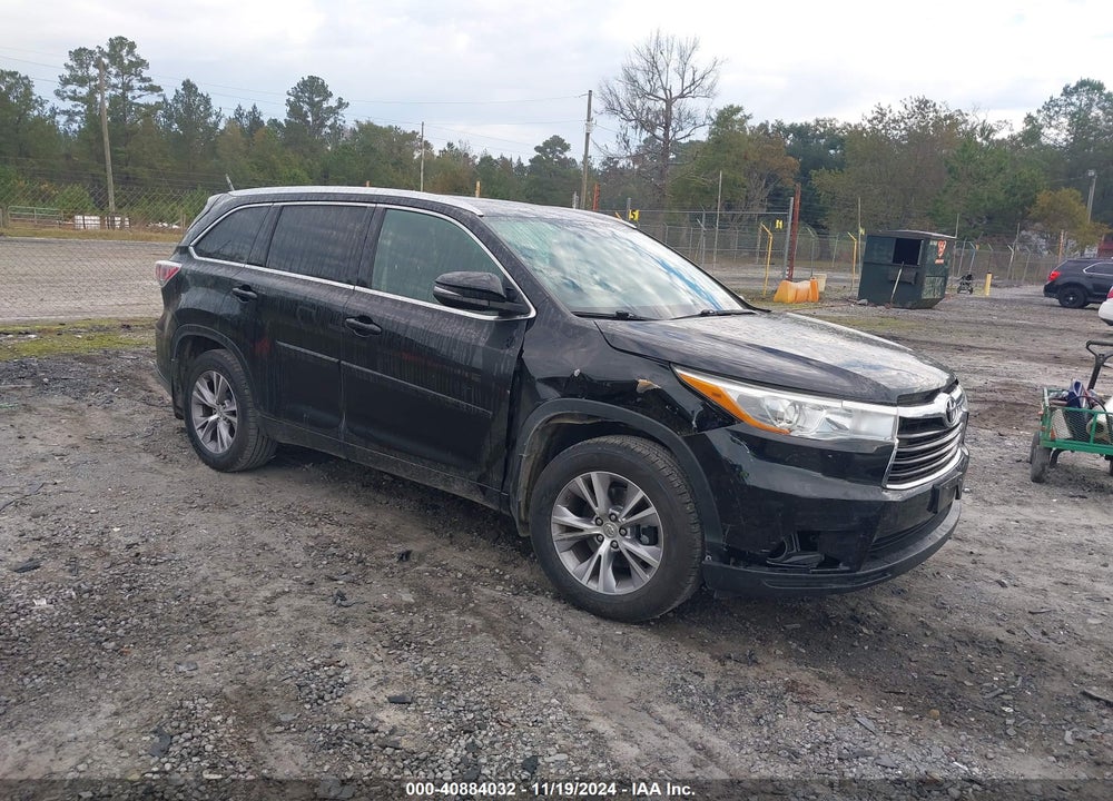 2015 TOYOTA HIGHLANDER XLE V6 VIN: 5TDJKRFH5FS086363