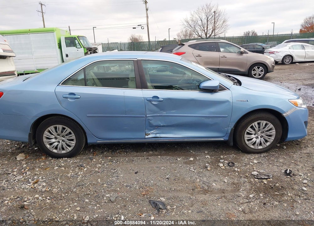 2012 TOYOTA CAMRY HYBRID LE VIN: 4T1BD1FK6CU039664