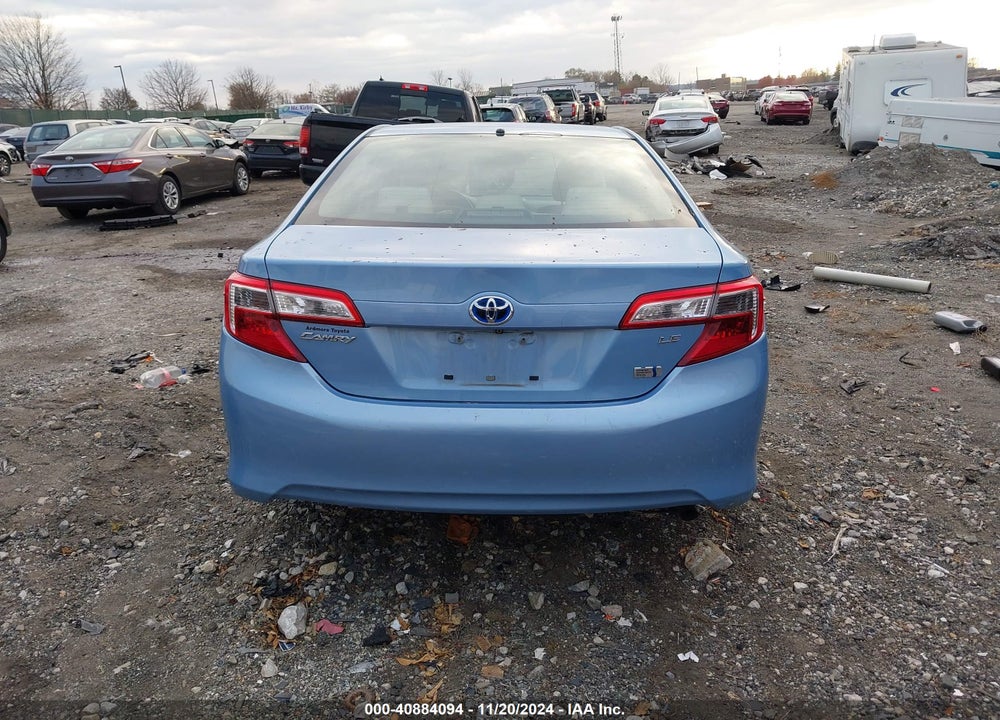 2012 TOYOTA CAMRY HYBRID LE VIN: 4T1BD1FK6CU039664