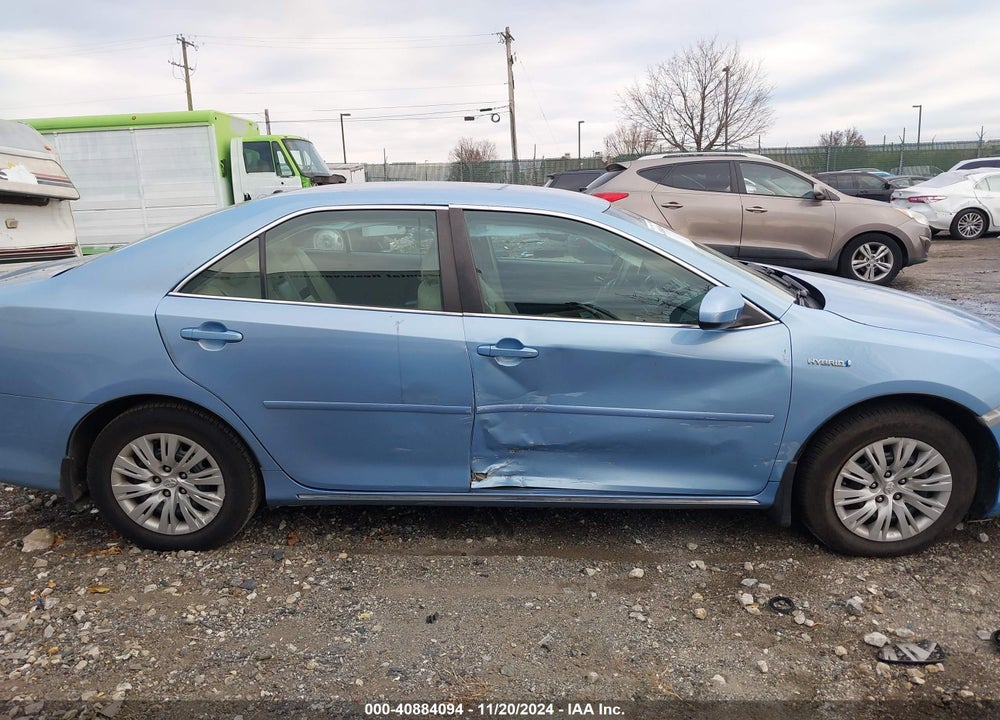2012 TOYOTA CAMRY HYBRID LE VIN: 4T1BD1FK6CU039664