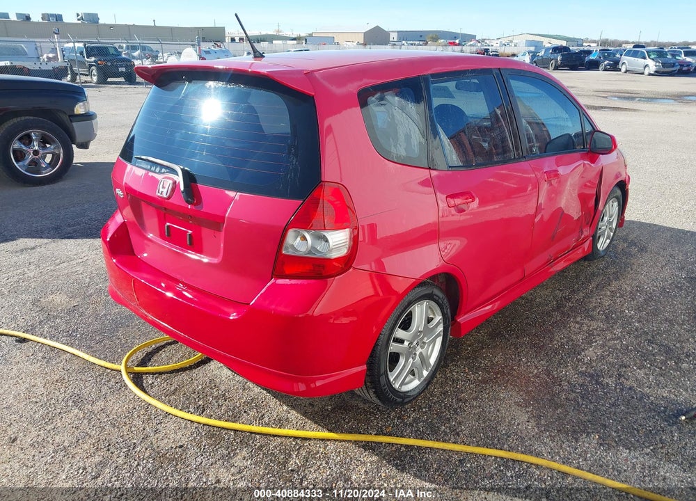 2007 HONDA FIT SPORT VIN: JHMGD38697S040913