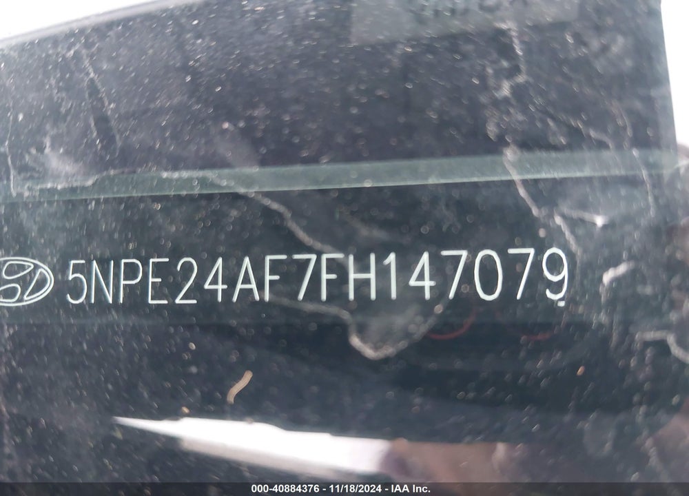 2015 HYUNDAI SONATA SE VIN: 5NPE24AF7FH147079