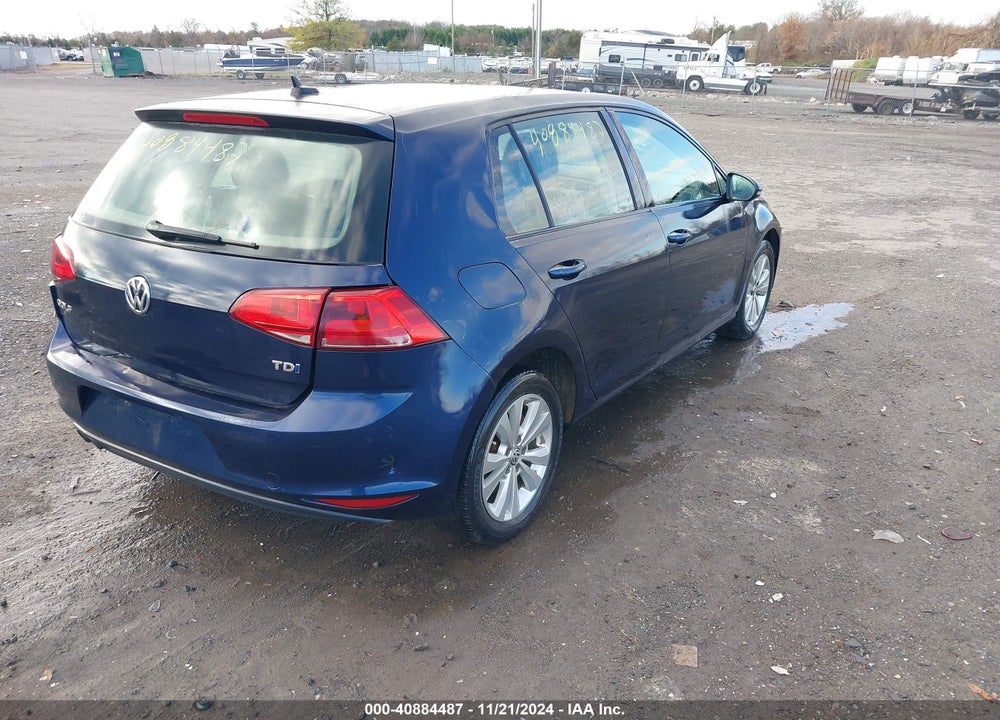 2015 VOLKSWAGEN GOLF TDI S 4-DOOR VIN: 3VWRA7AU4FM079111