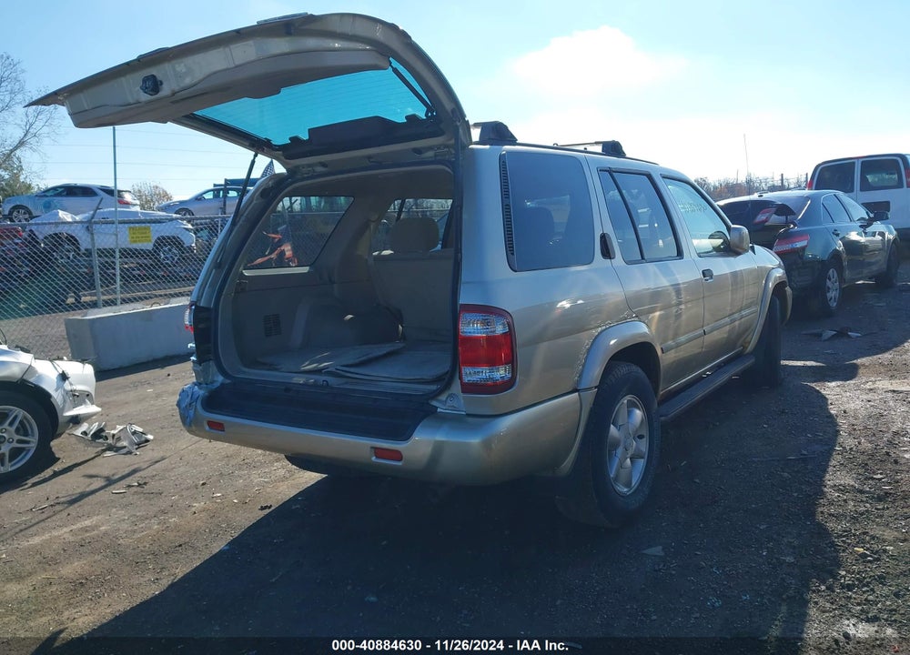 2001 NISSAN PATHFINDER LE VIN: JN8DR09YX1W606229