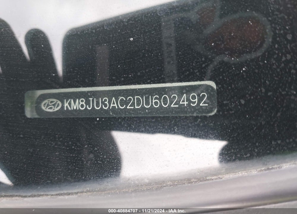 2013 HYUNDAI TUCSON GLS VIN: KM8JU3AC2DU602492