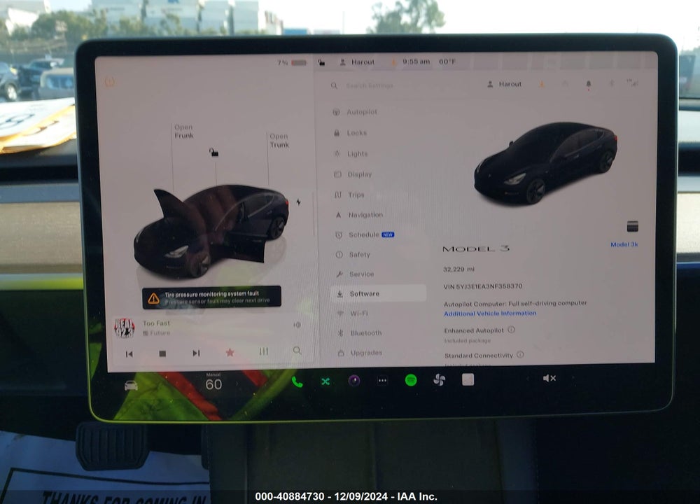 2022 TESLA MODEL 3 VIN: 5YJ3E1EA3NF358370