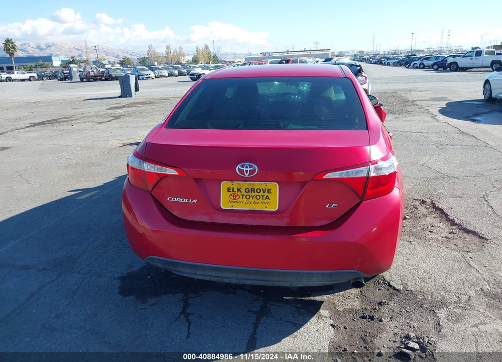 2015 TOYOTA COROLLA LE PLUS VIN: 2T1BURHE2FC257936