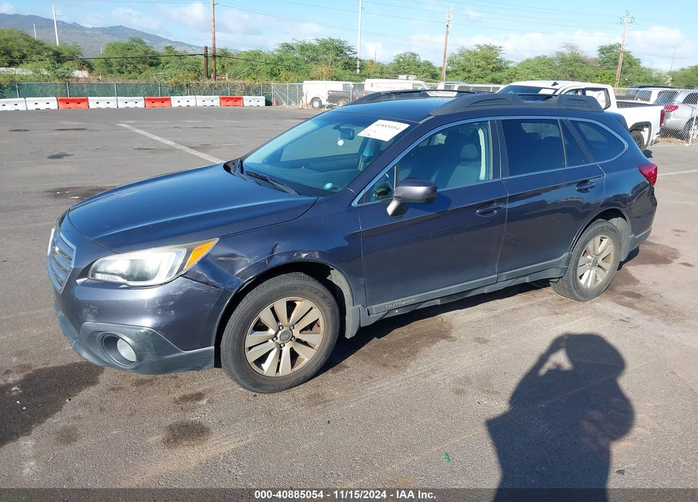 2015 SUBARU OUTBACK 2.5I PREMIUM VIN: 4S4BSACC1F3305699