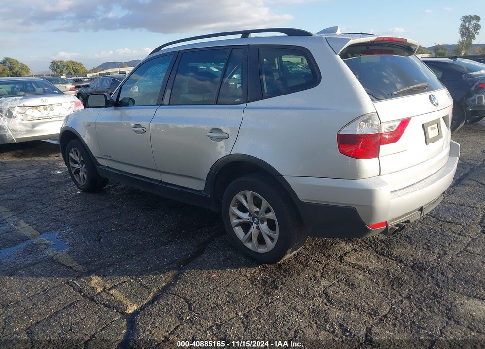 2009 BMW X3 XDRIVE30I VIN: WBXPC93499WJ27660