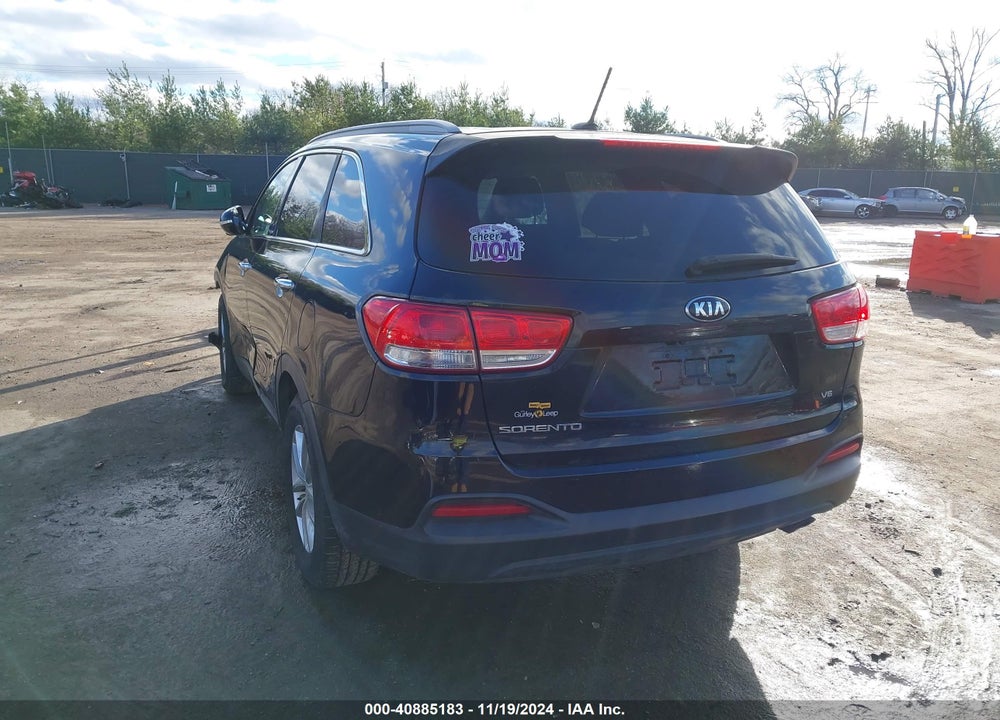 2016 KIA SORENTO 3.3L LX VIN: 5XYPG4A53GG082970