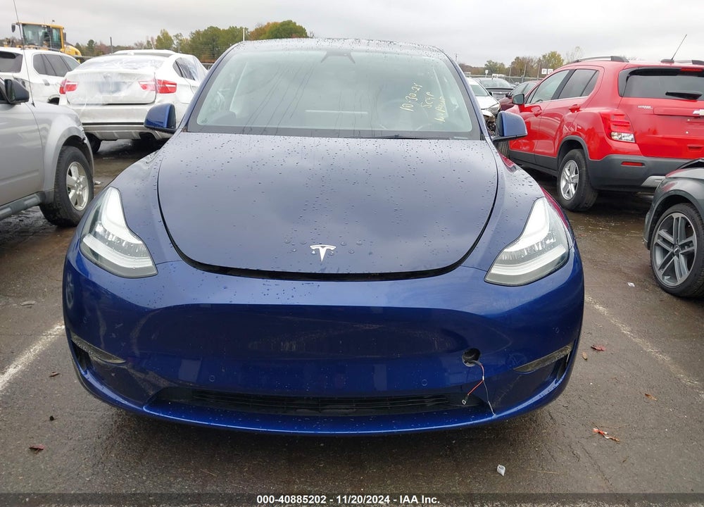 2021 TESLA MODEL Y LONG RANGE DUAL MOTOR ALL-WHEEL DRIVE VIN: 5YJYGDEE7MF185570