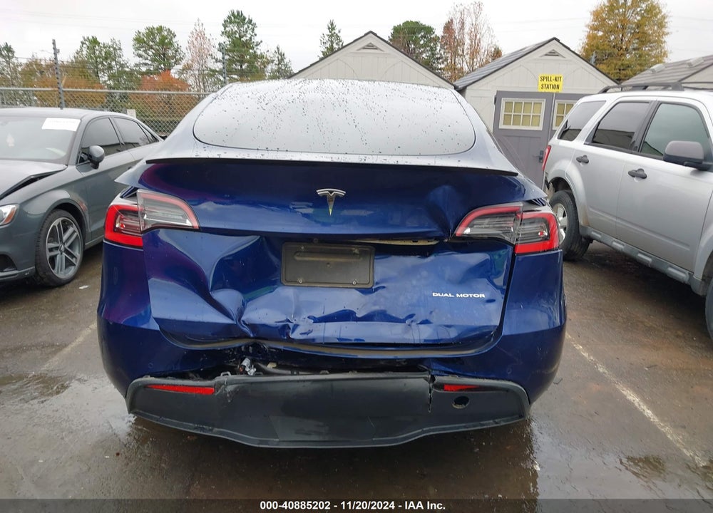 2021 TESLA MODEL Y LONG RANGE DUAL MOTOR ALL-WHEEL DRIVE VIN: 5YJYGDEE7MF185570
