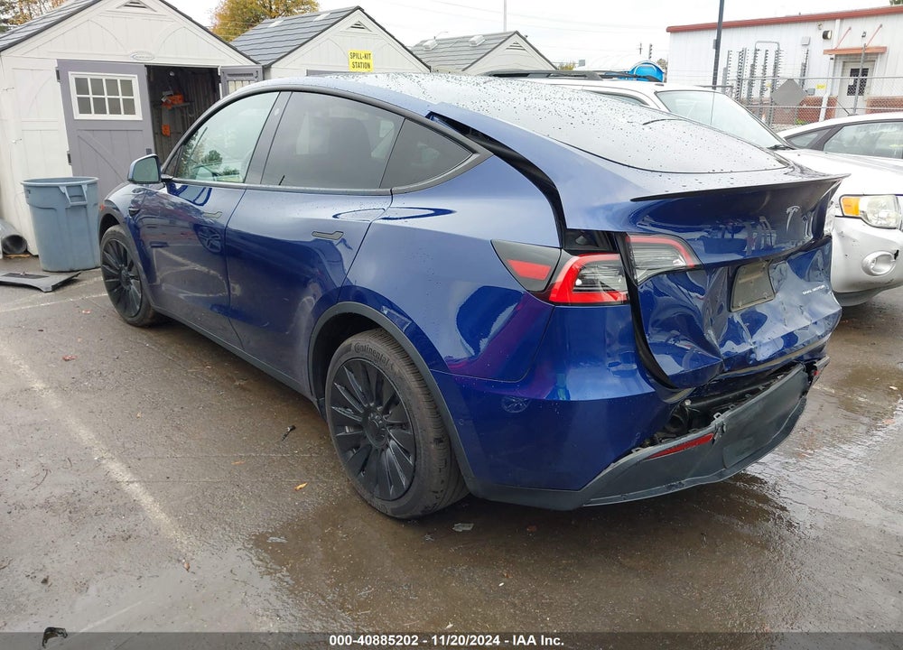2021 TESLA MODEL Y LONG RANGE DUAL MOTOR ALL-WHEEL DRIVE VIN: 5YJYGDEE7MF185570