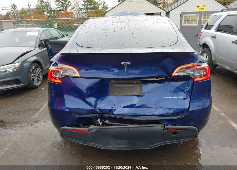 2021 TESLA MODEL Y LONG RANGE DUAL MOTOR ALL-WHEEL DRIVE VIN: 5YJYGDEE7MF185570