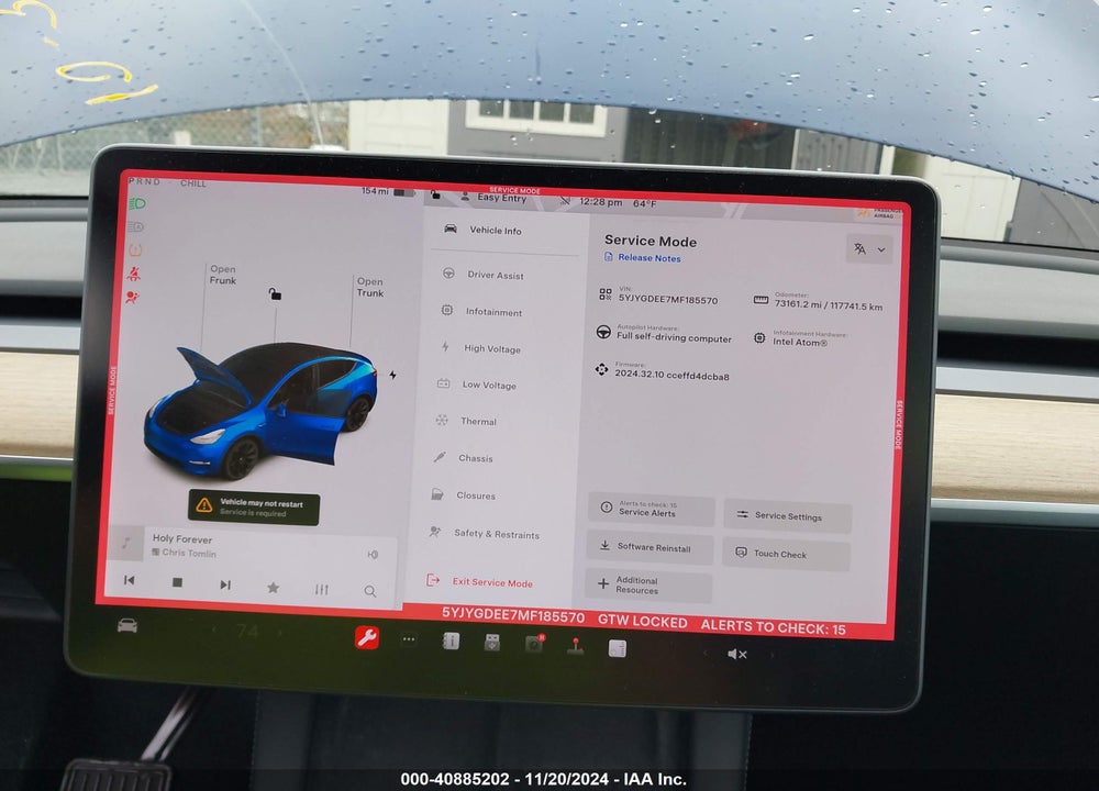 2021 TESLA MODEL Y LONG RANGE DUAL MOTOR ALL-WHEEL DRIVE VIN: 5YJYGDEE7MF185570