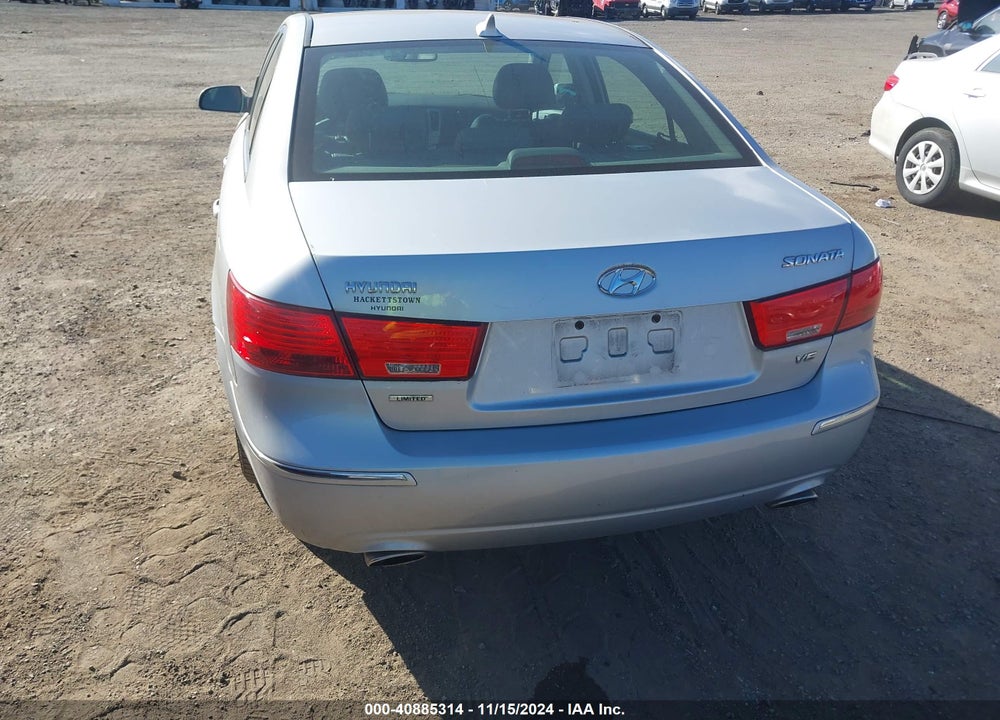 2009 HYUNDAI SONATA LIMITED V6 VIN: 5NPEU46F89H563276