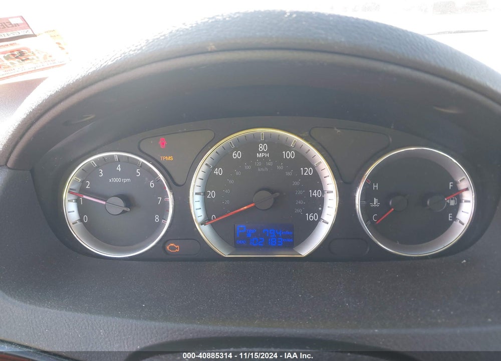 2009 HYUNDAI SONATA LIMITED V6 VIN: 5NPEU46F89H563276