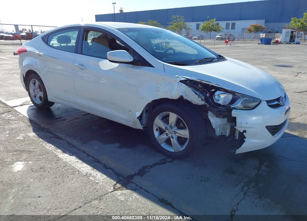 2012 HYUNDAI ELANTRA GLS VIN: 5NPDH4AE1CH065488