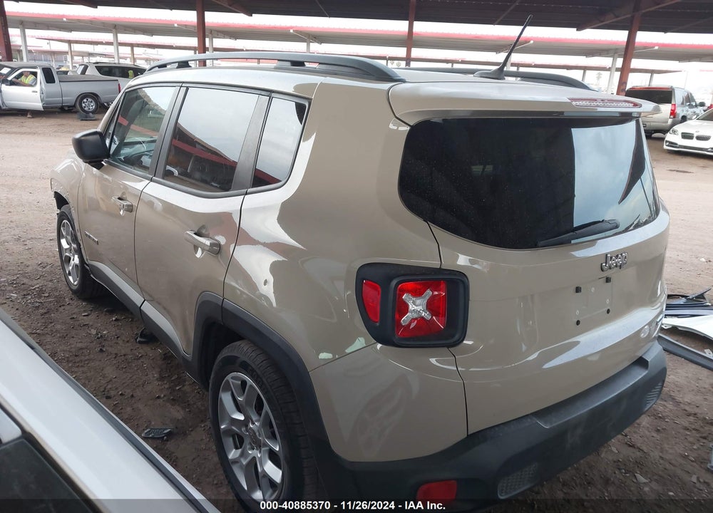 2016 JEEP RENEGADE LATITUDE VIN: ZACCJABTXGPD34001