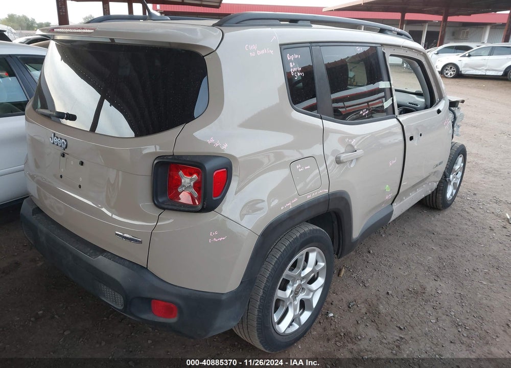 2016 JEEP RENEGADE LATITUDE VIN: ZACCJABTXGPD34001