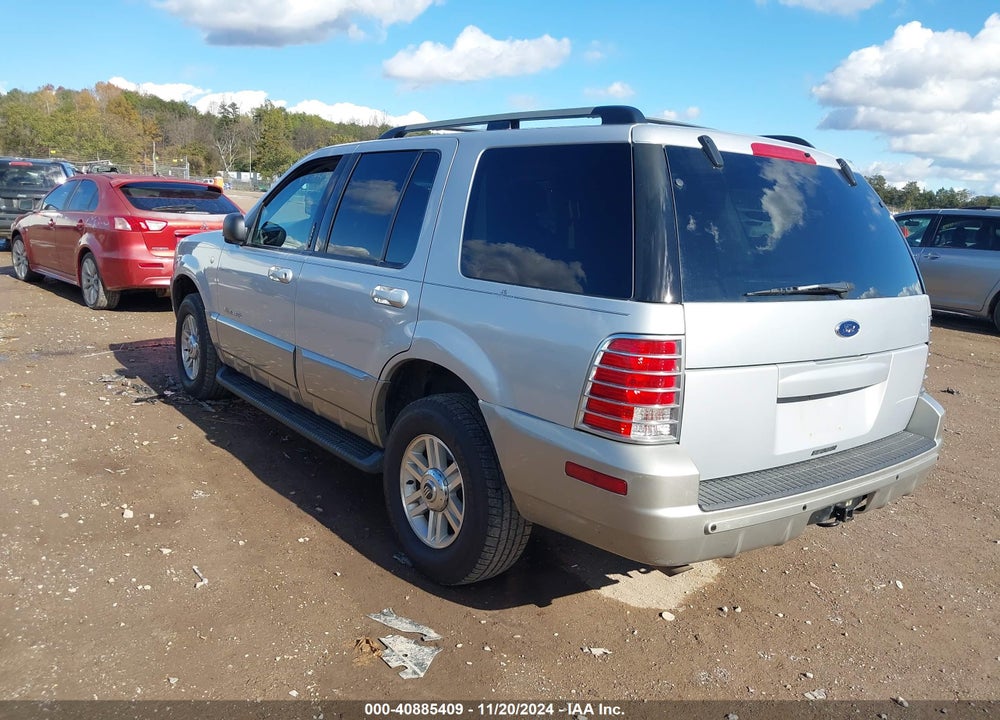 2002 MERCURY MOUNTAINEER VIN: 4M2DU86E72UJ25462