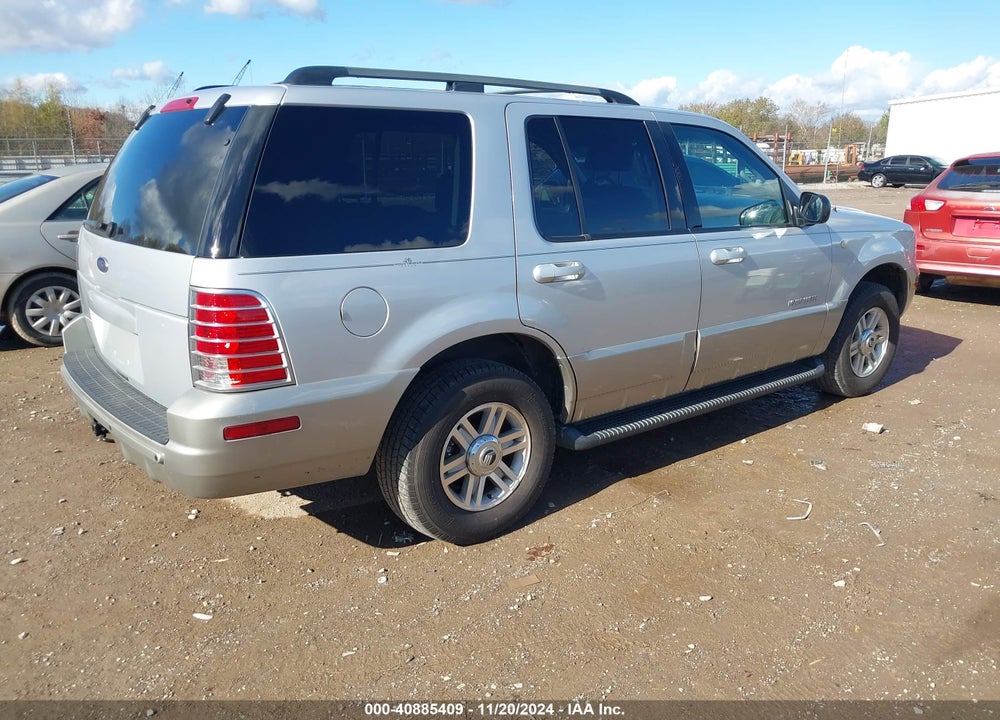 2002 MERCURY MOUNTAINEER VIN: 4M2DU86E72UJ25462