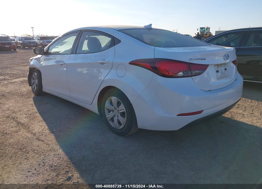 2016 HYUNDAI ELANTRA SE VIN: 5NPDH4AEXGH735738