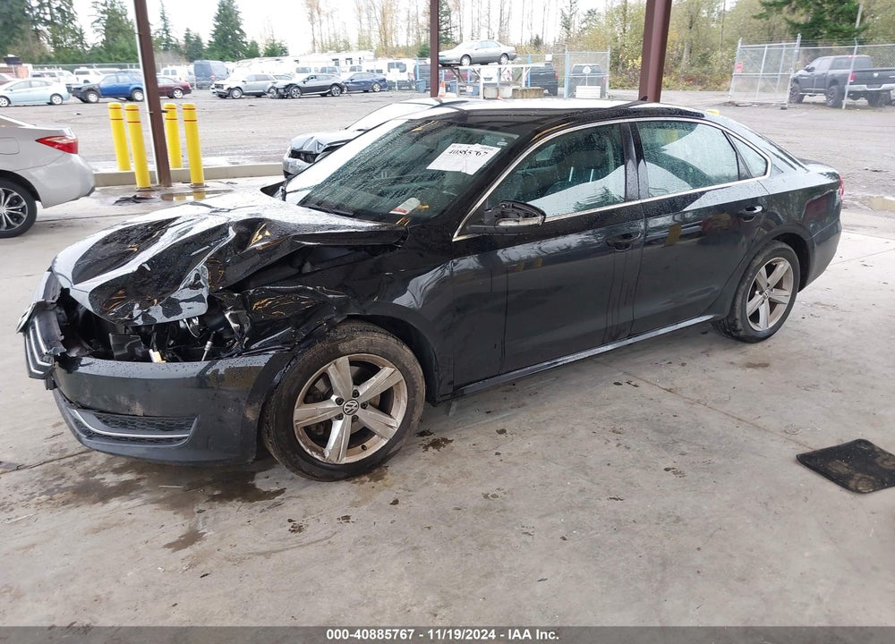 2012 VOLKSWAGEN PASSAT 2.5L SE VIN: 1VWBH7A38CC027451