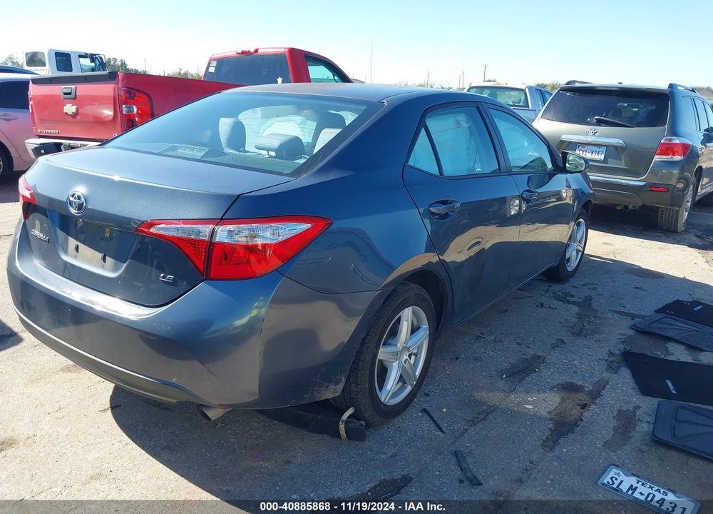 2016 TOYOTA COROLLA LE VIN: 2T1BURHE5GC668135