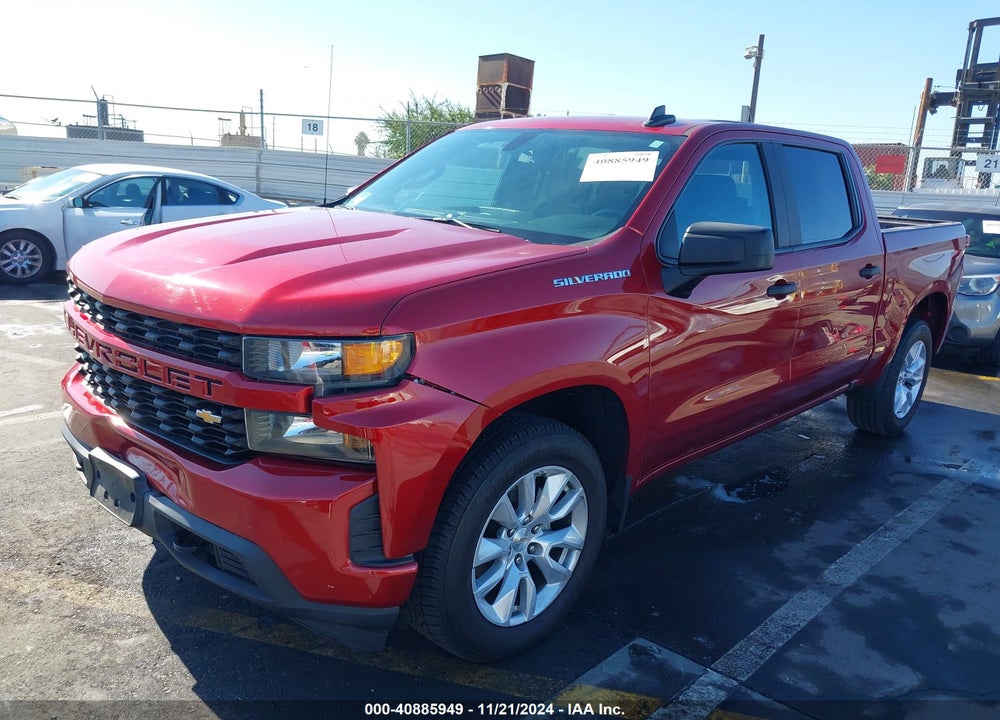 2021 CHEVROLET SILVERADO 1500 2WD SHORT BED CUSTOM VIN: 3GCPWBEK7MG415160