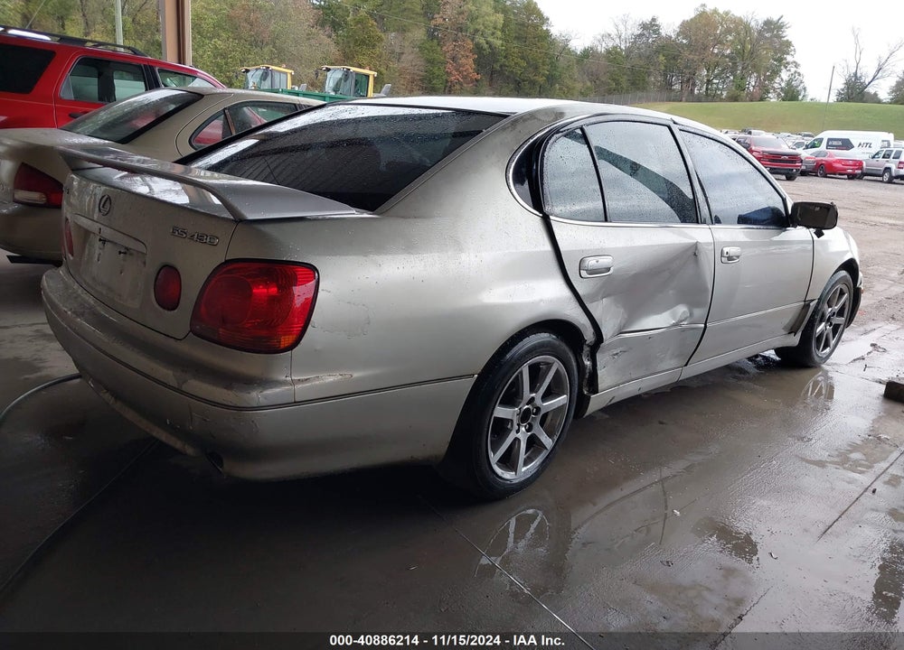 2001 LEXUS GS 430 VIN: JT8BL69S010006744