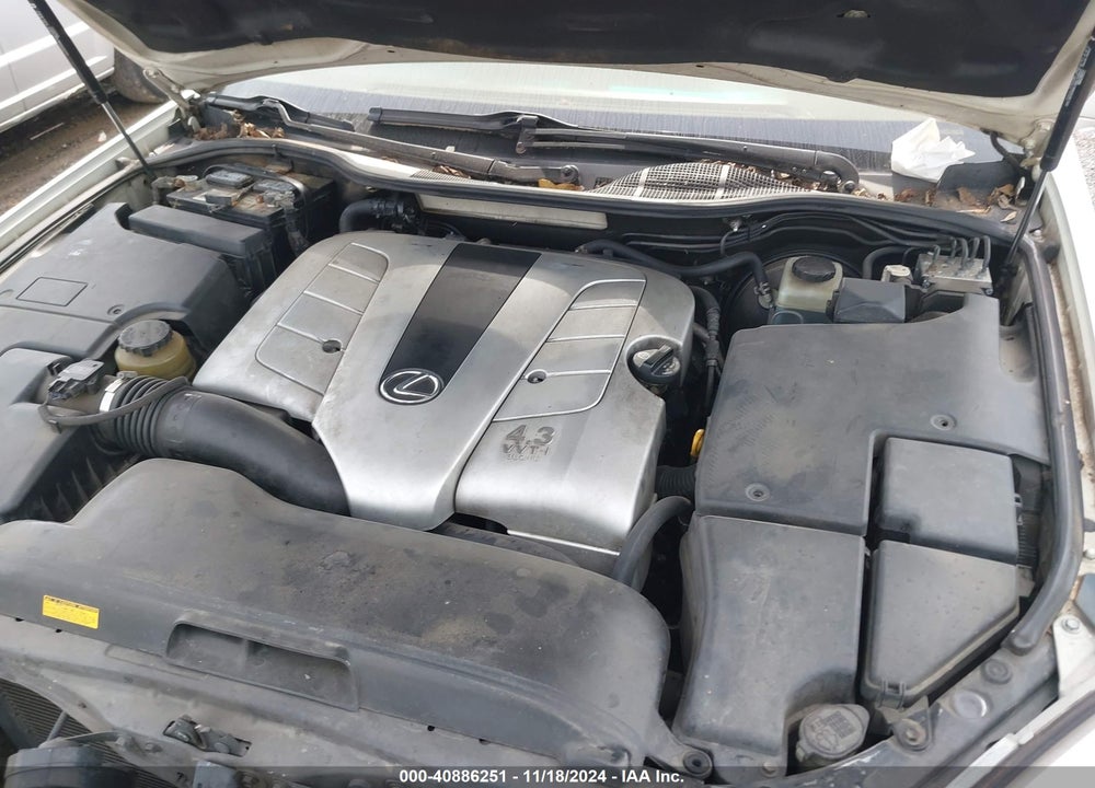 2001 LEXUS LS 430 VIN: JTHBN30F110006860