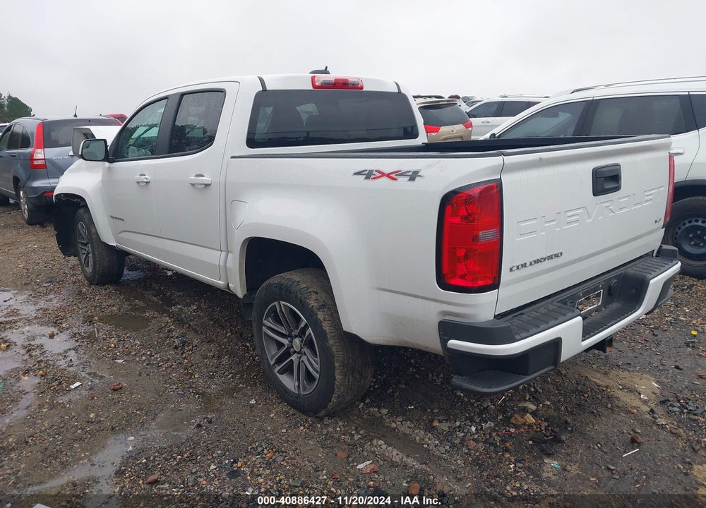 2021 CHEVROLET COLORADO 4WD SHORT BOX WT VIN: 1GCGTBEN3M1192861