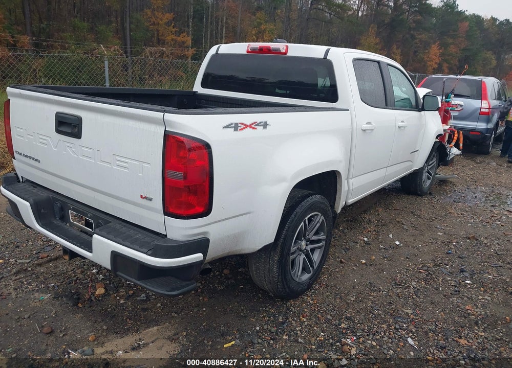 2021 CHEVROLET COLORADO 4WD SHORT BOX WT VIN: 1GCGTBEN3M1192861