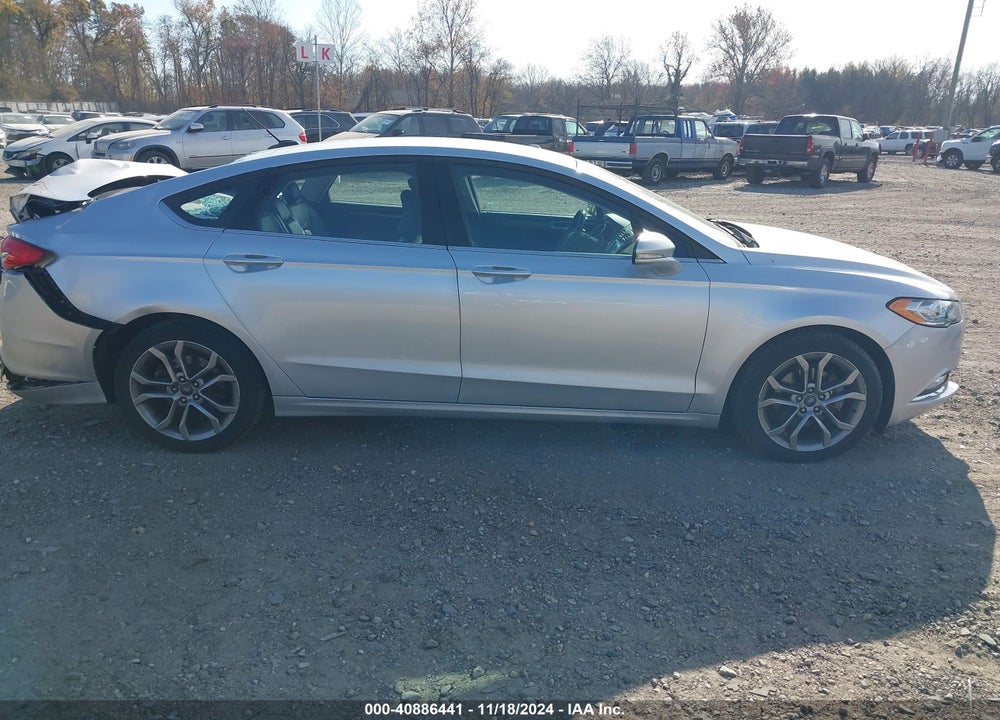 2017 FORD FUSION SE VIN: 3FA6P0HDXHR166105