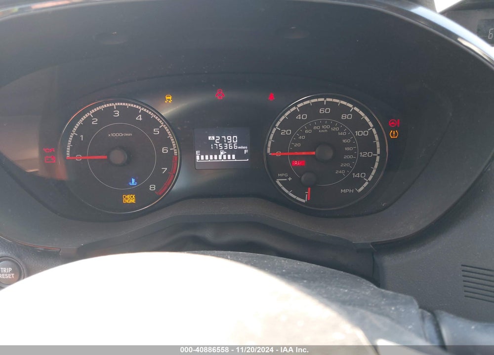 2017 SUBARU IMPREZA 2.0I VIN: 4S3GKAA64H1619966