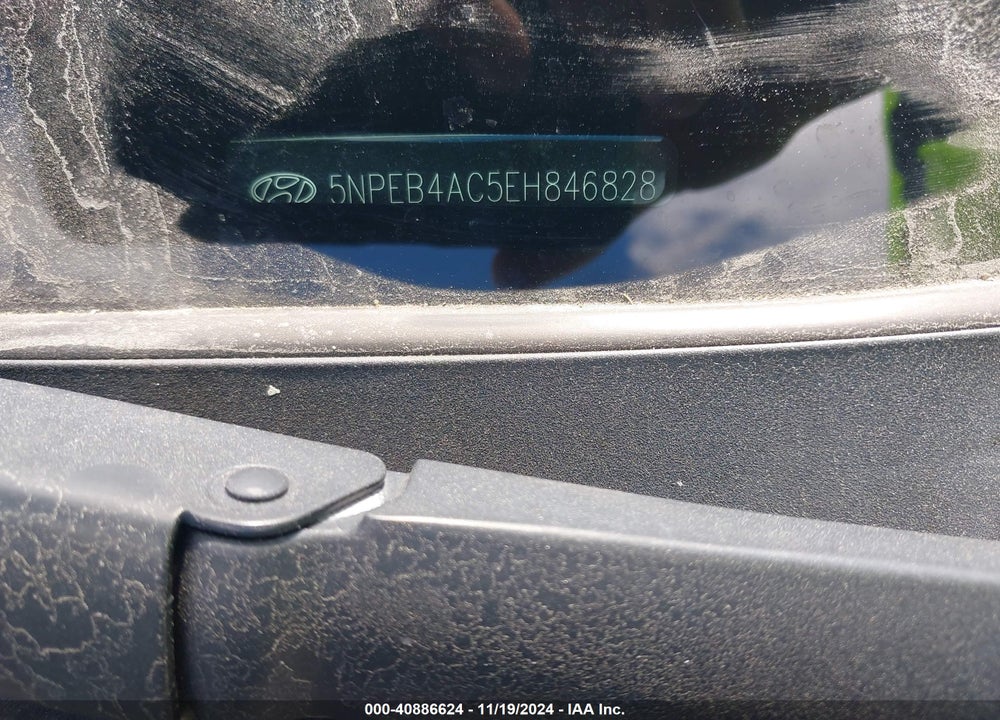 2014 HYUNDAI SONATA GLS VIN: 5NPEB4AC5EH846828